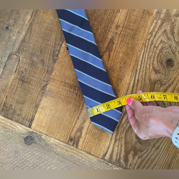 Crosby & Howard Mens Neck Tie, Navy/Royal Blues, NWT - Picture 4 of 6